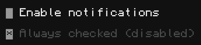 Checkbox Example