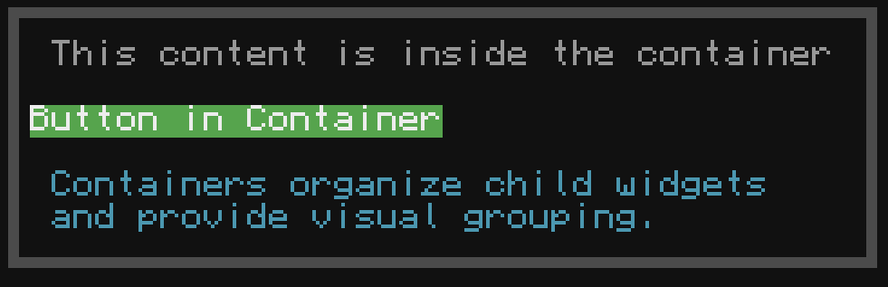 Container Layout Example